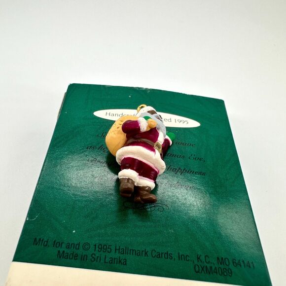 Hallmark Keepsake Joyful Black Santa 1995 Miniature Christmas Ornament - Picture 10 of 11